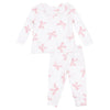 Baby Girls' Long Sleeve Ruffle Top and Pant - Pretty Bows