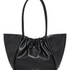 Large Ruched Tote - Black