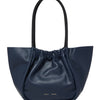Large Ruched Tote - Dark Navy