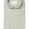 Twill Linen Shirt - Mid Green - FINAL SALE