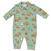 Baby Boy's Polo Romper - Footballs Playing Football