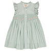 Baby Girls' and Girls' Lolyne Smocked Dress - Mint Linen