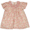 Girls' Bergenie Smocked Blouse - Ditsy Pink Print