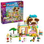 The LEGO® Friends Pet Accessories Shop by Legos - Toyhouse includes a vibrant shop, animal figures, and three mini-dolls—ideal for pretend animal care or growing your collection. Product box pictured in the background.