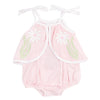 Baby Girls' Bamboo Swing Front Sunsuit with Applique - Pink Mini Gingham