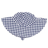 Wide Brim Sunhat - Navy Ginham