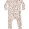 Baby Bamboo Zip Footie - Bloom
