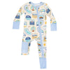 Baby 2-Way Zipper Romper - Beach Patches - FINAL SALE