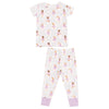 Baby and Kid's Short Sleeve Loungewear Set - Bow Ballerinas - FINAL SALE