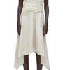 Ruched Handkerchief Dress - Stone