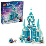 Unleash your imagination with the Legos - Toyhouse LEGO® Disney™ Elsa's Ice Palace set. This captivating buildable toy showcases a beautiful blue and white palace, intricately decorated with snowflake motifs. It includes mini-figures of Elsa, Anna, Olaf, and more, surrounded by magical snow and icy elements.