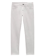 The Rag & Bone Fit 3 Aero Stretch Athletic Jeans feature a light gray wash, classic five-pocket style, athletic fit with a straight leg, and button closure.