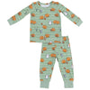 Baby and Kids' Long Sleeve Loungewear Set - Footballs Playing Football