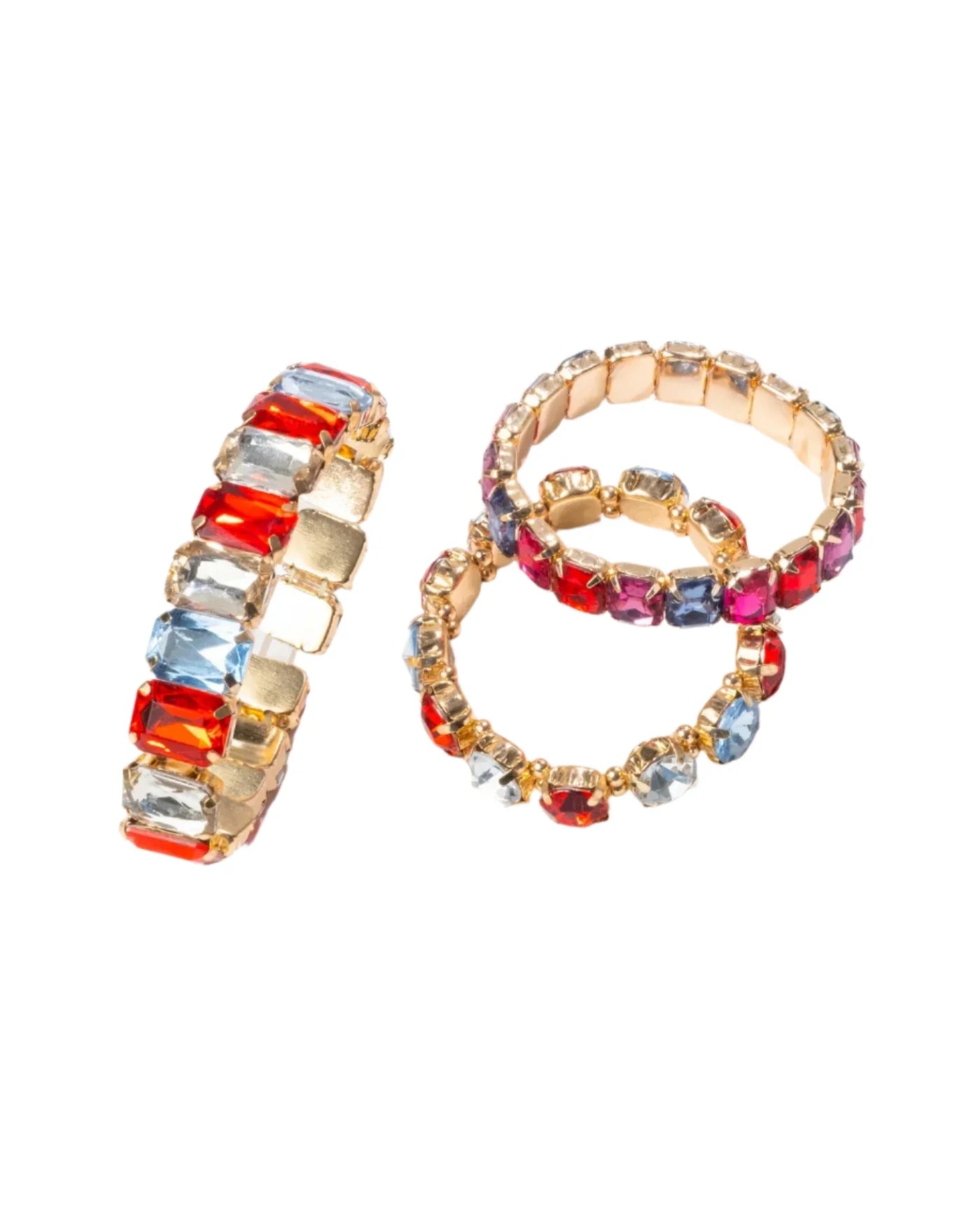 The Happy Hour Bracelet Set by Super Smalls features bold, colorful designs perfect for kids’ jewelry or anyone who loves standout accessories, all beautifully displayed against a white background.
