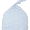 Baby Crescent Moonlight Knotted Hat - Light Blue