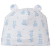 Teddy Bear Time Novelty Printed Hat - Light Blue