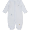 Baby SCE Jungle Hang Out Stripe Footie - Light Blue