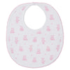 Teddy Bear Time Printed Bib - Pink