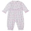 Baby Teddy Bear Time Printed Playsuit - Pink
