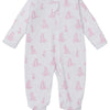 Baby Giraffe Grace Zip Footie - Pink