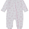 Baby Springtime Bunny Fun Zip Footie - Pink