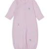 Baby SCE Safari Party Striped Convertible Gown - Pink