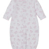 Baby Springtime Bunny Fun Convertible Gown - Pink