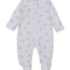 Baby Sweet Sheep Zip Footie - Silver