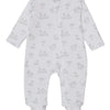 Baby Springtime Bunny Fun Zip Footie - Light Blue