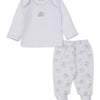 Baby Sweet Sheep Footed Pant Set - Silver