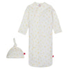 Baby Organic Cotton Gown & Hat Set - Evangeline