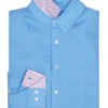 Mens' Solid Linen Shirt - French Blue