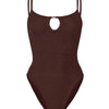 Mia Beaded Swim - Metallic Chocolate
