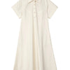 Trapeze Midi Poplin Shirt Dress - Stone