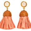 Raffia Earrings - Rose