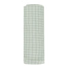 Baby Bamboo Swaddle - Sage Grid