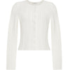 Faye Compact Jacquard Knit Cardigan - Ivory