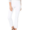 Faye Flare Cropped Stretch Twill Pant - White