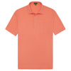 Short-Sleeved Pique Polo - Coral