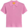 Shrunken Cashmere Polo - Rose