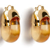 Organic Gold Hoops - Honey