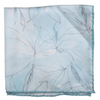 Silk Pocket Square - Blue Palms