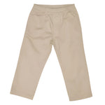 Baby Boys' and Boys' Sheffield Pants by The Beaufort Bonnet Company in beige with an elastic waist, laid flat on a white background.