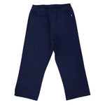 The Beaufort Bonnet Company's Baby Boys' and Boys' Sheffield Pants in navy blue, featuring a straight-leg fit and elastic waistband, laid flat on a white background.
