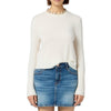 Shrunken Crew Cashmere Sweater - Cream