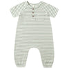 Baby Short Sleeve Jumpsuit - Fern Stripe