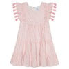 Girls' Sophie Tassel Dress - Rose Stripe