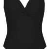 Basics Twist Underwire Tank - Black
