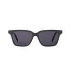 Toteme Square Sunglasses with a black acetate frame and dark UV-protective lenses, shown on a plain white background.