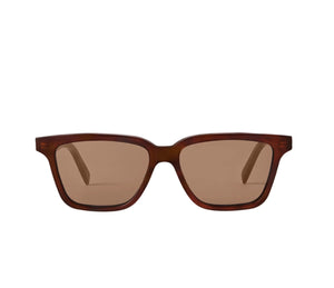 Toteme Square Sunglasses with tinted lenses and a thick acetate frame, showcased on a white background. Modern style meets reliable UV protection.